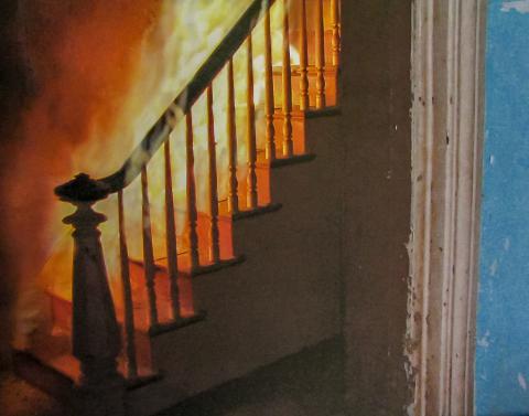 Photo of Fire on Stairs